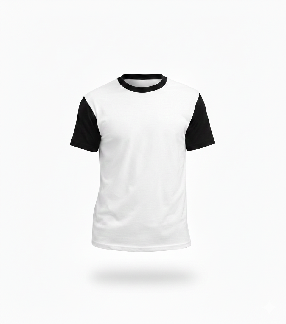 Camisa Blanca Manga Negra